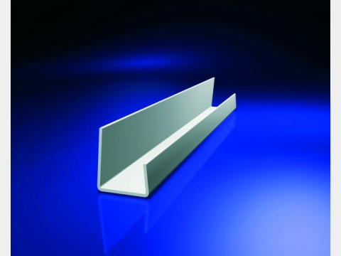 PVC J profil, 12,5 mm gipszkartonhoz