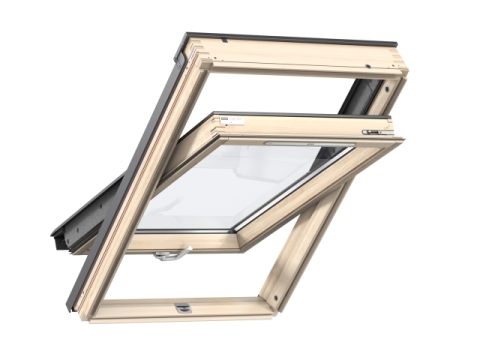 Velux Standard Plus fa billenő tetőtéri ablak, alsó kilincs, 3-rétegű üveg, 78x98 cm