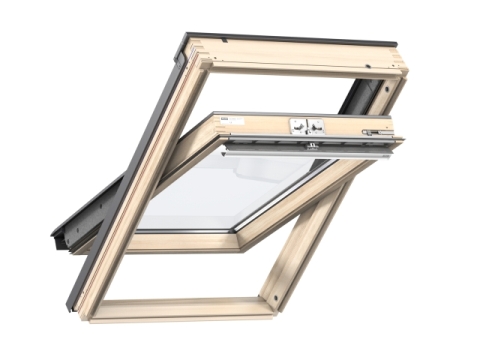 Velux Standard Plus fa billenő tetőtéri ablak, felső kilincs, 3-rétegű üveg, 55x78 cm