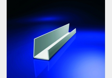 PVC J profil, 9,5 mm gipszkartonhoz